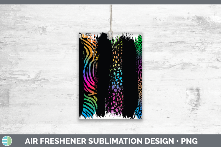 Animal Rainbow Animal Print Brush Air Freshener Sublimation