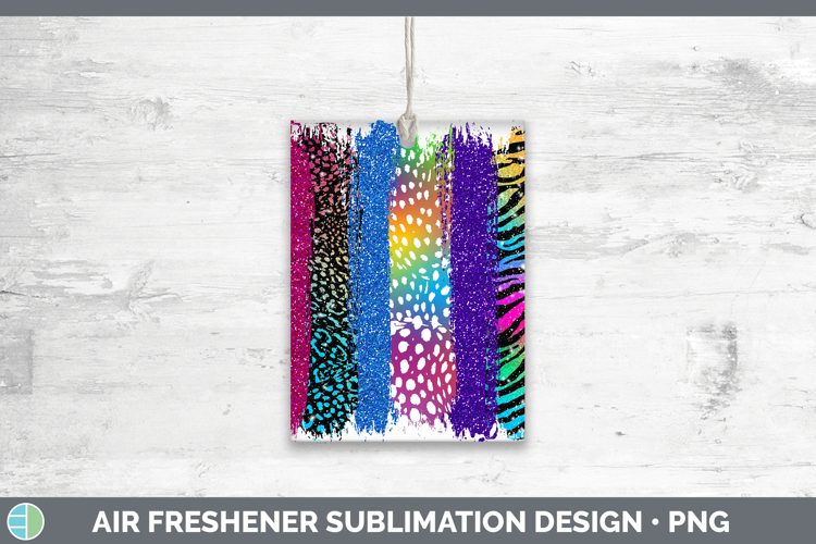 Animal Rainbow Animal Print Brush Air Freshener Sublimation