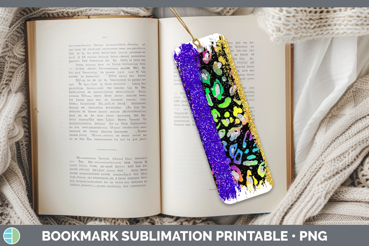 Animal Rainbow Animal Print Brush Bookmark Sublimation Print