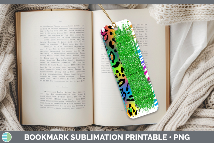 Animal Rainbow Animal Print Brush Bookmark Sublimation Print