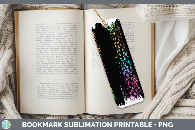 Animal Rainbow Animal Print Brush Bookmark Sublimation Print