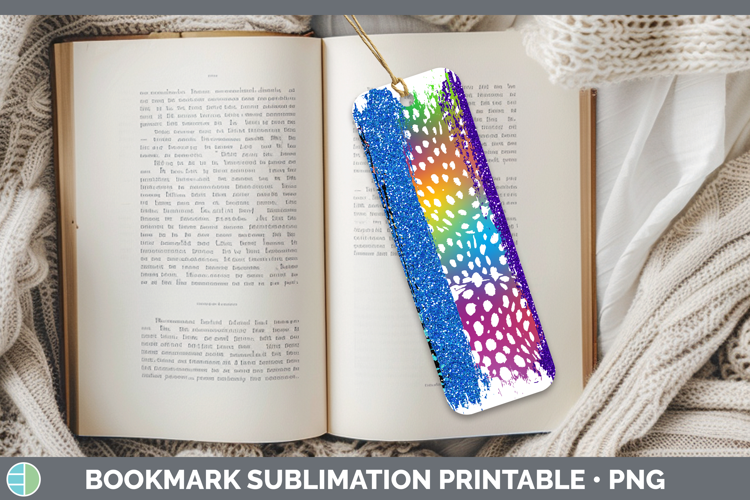 Animal Rainbow Animal Print Brush Bookmark Sublimation Print