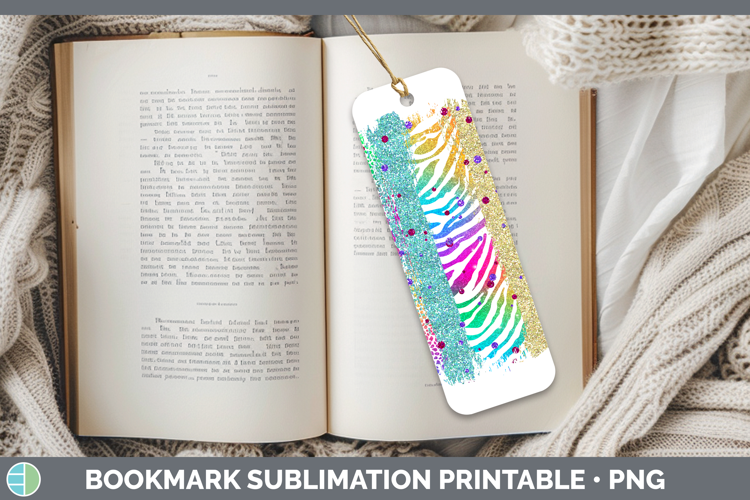 Animal Rainbow Animal Print Brush Bookmark Sublimation Print