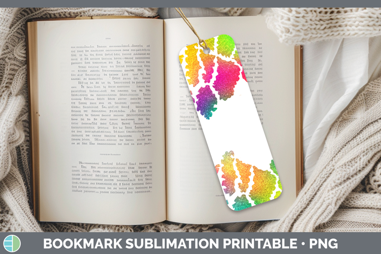 Animal Rainbow Giraffe Print Bookmark Sublimation Printable