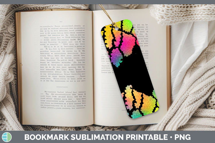 Animal Rainbow Giraffe Print Bookmark Sublimation Printable
