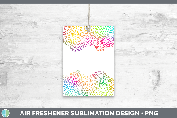 Animal Rainbow Jaguar Print Air Freshener Sublimation Car Fr