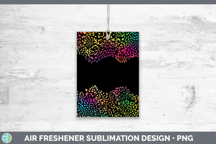 Animal Rainbow Jaguar Print Air Freshener Sublimation Car Fr