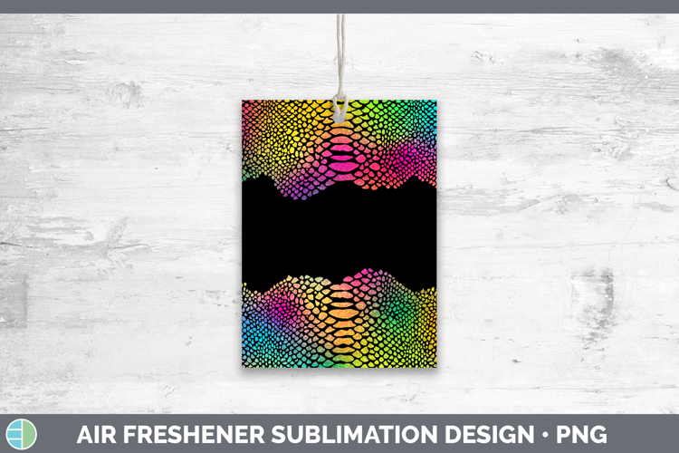 Animal Rainbow Snake Print Air Freshener Sublimation Car Fre