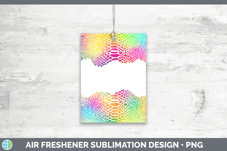 Animal Rainbow Snake Print Air Freshener Sublimation Car Fre