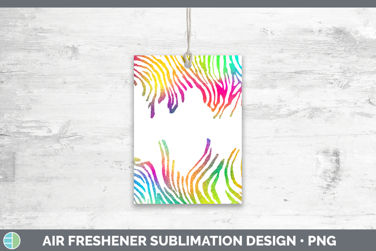 Animal Rainbow Zebra Print Air Freshener Sublimation Car Fre