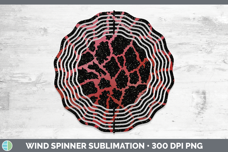 Animal Red Giraffe Wind Spinner Sublimation Spinner Designs