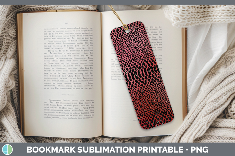 Animal Red Snake Bookmark Sublimation Printable Designs