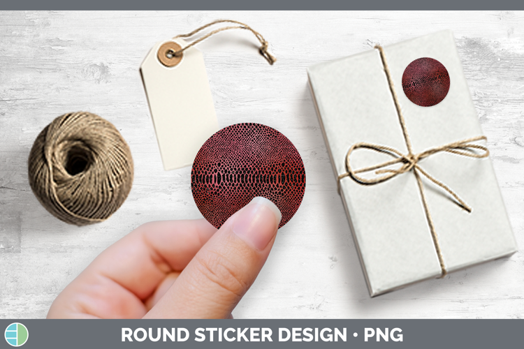 Animal Red Snake Stickers | Round Labels Designs