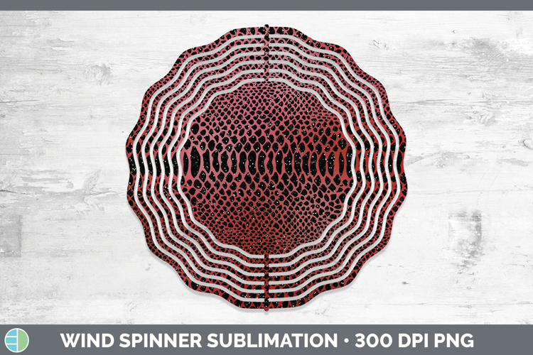 Animal Red Snake Wind Spinner Sublimation Spinner Designs