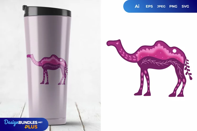 Camel Shape with Nuance for Tumbler Sublimation
