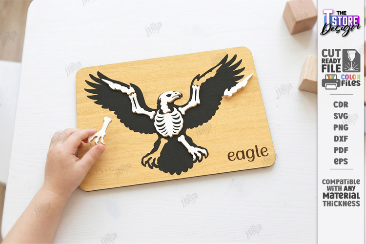 Animal Skeleton Laser Cut | Anatomy Puzzles | Learning Bones