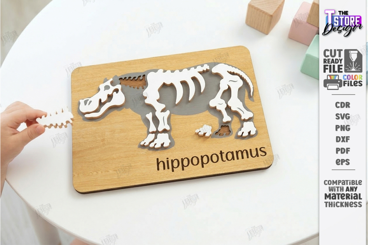 Animal Skeleton Laser Cut | Anatomy Puzzles | Learning Bones