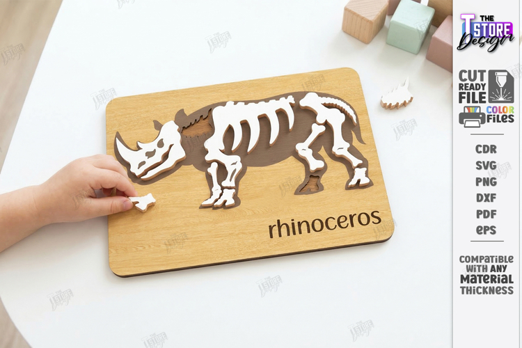 Animal Skeleton Laser Cut | Anatomy Puzzles | Learning Bones