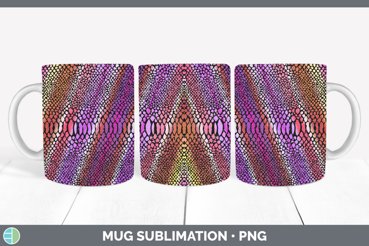 Animal Snake Print Mug Wrap Sublimation Coffee Cup Designs