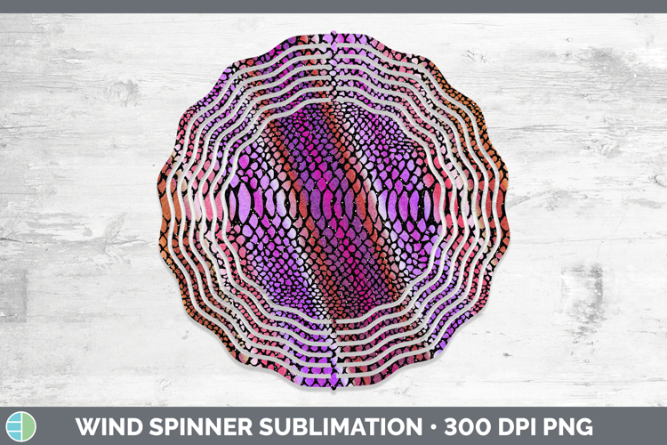 Animal Snake Print Wind Spinner Sublimation Spinner Designs