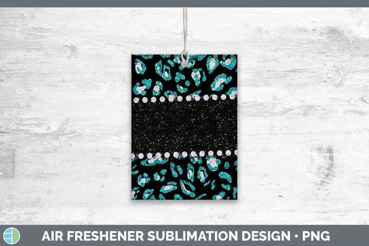 Animal Teal Leopard Air Freshener Sublimation Car Freshener