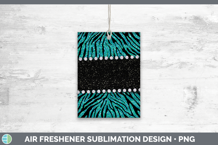 Animal Teal Zebra Air Freshener Sublimation Car Freshener De