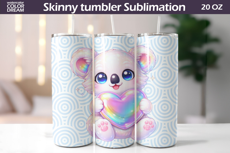 Animal Valentine Tumbler | Koala Heart Tumbler