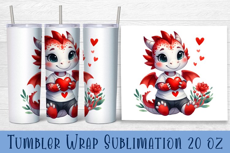 Animal - holding heart in hands. Tumbler Wrap | 20 oz.