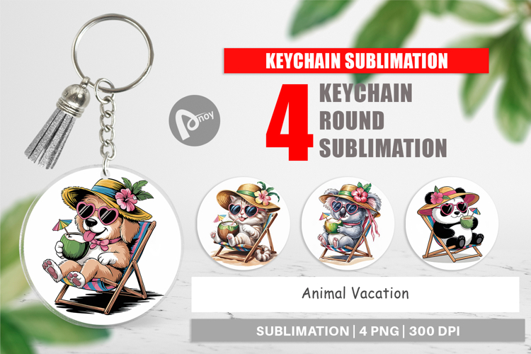 Keychain Vacation Animal