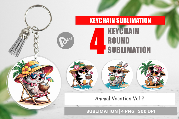 Keychain Vacation Animal