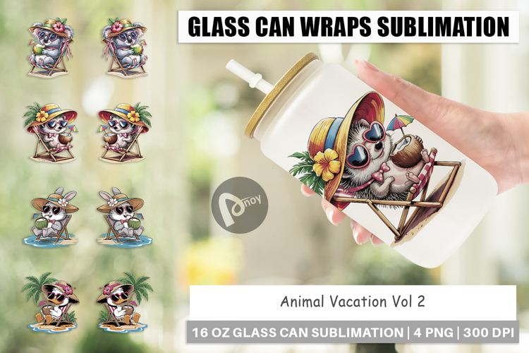 Glass Can Vacation Animal