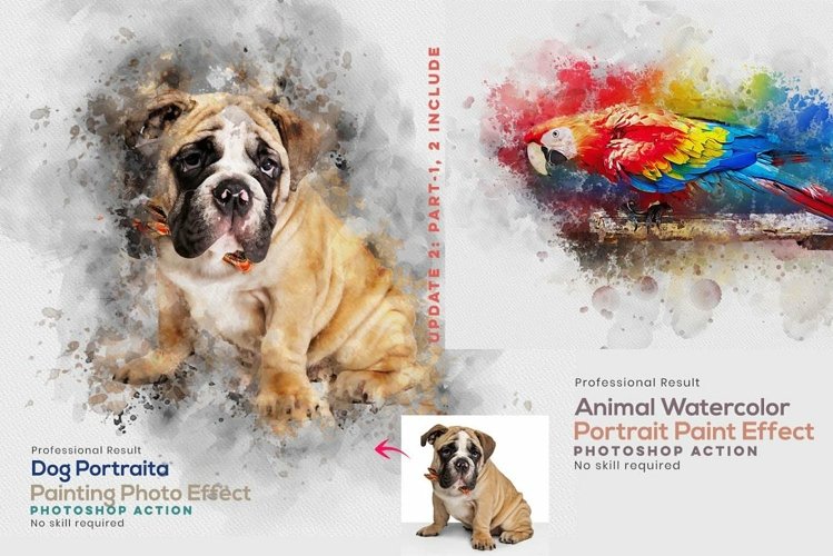 Dog Watercolor Painting