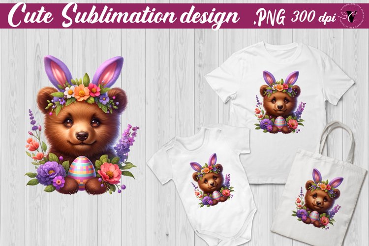 Easter Animal with bunny ears | Easter clipart