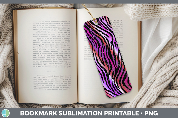 Animal Zebra Print Bookmark Sublimation Printable Designs