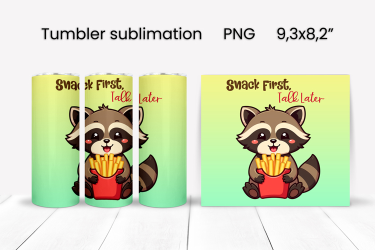 Funny animal food tumbler | Sarcastic quotes animal tumbler