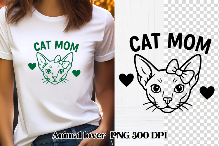 Cat mom SVG design | Animal lover SVG | Cat clipart