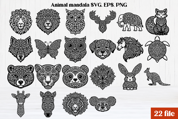 Animal Mandala SVGs