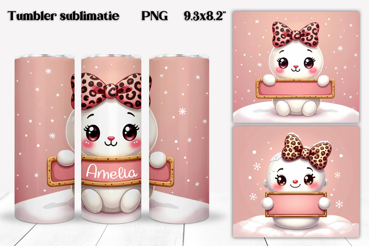 Christmas tumbler wrap design | Add your name tumbler PNG