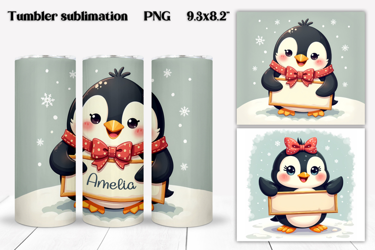 Christmas tumbler wrap design | Add your name tumbler PNG