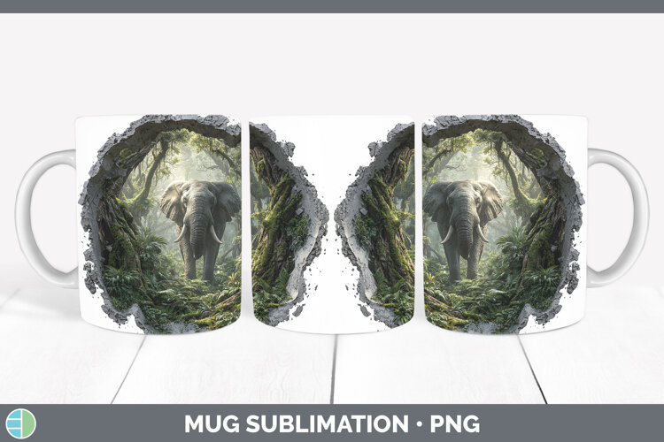 GorgeousAnimals 3D Hole Mug Wrap design.