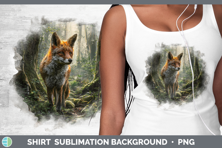 Fox Animals 3D Hole Shirt Sublimation Design