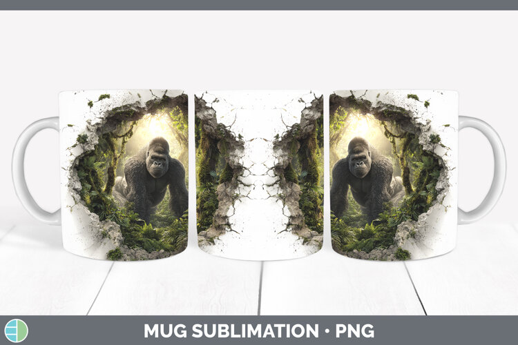 GorgeousAnimals 3D Hole Mug Wrap design.