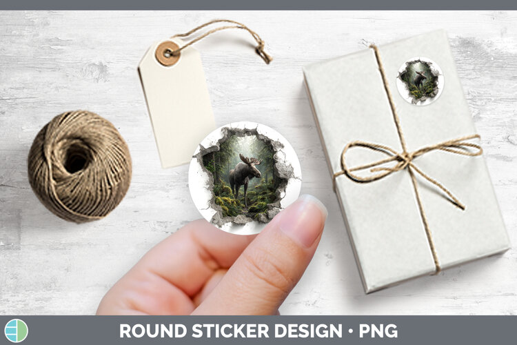 GorgeousAnimals 3D Hole Stickers design.