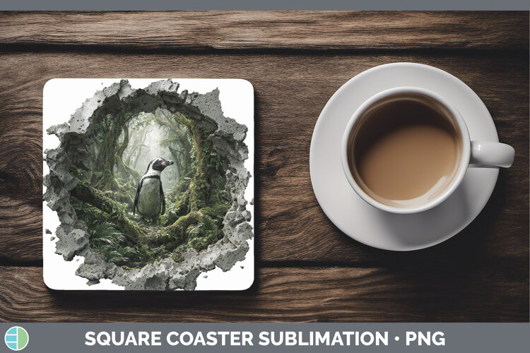 GorgeousAnimals 3D Hole Square Coaster design.