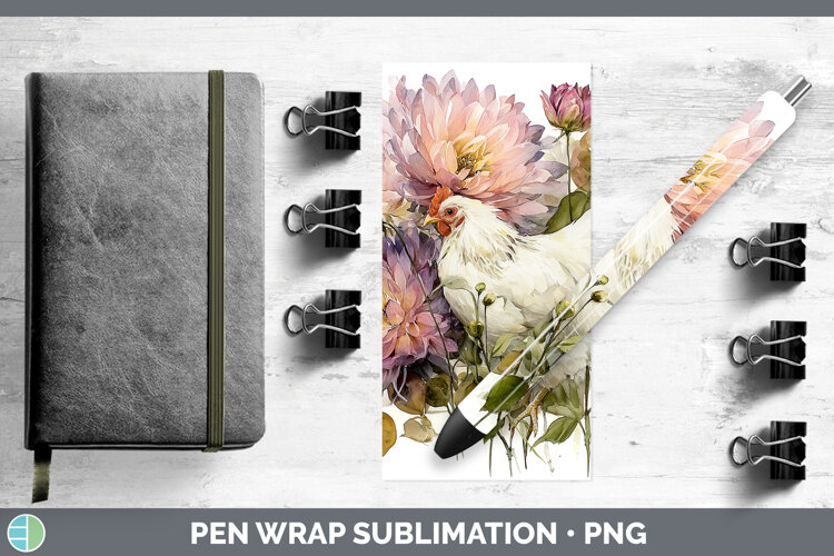 GorgeousAnimals Autumn Floral  Pen Wrap design.