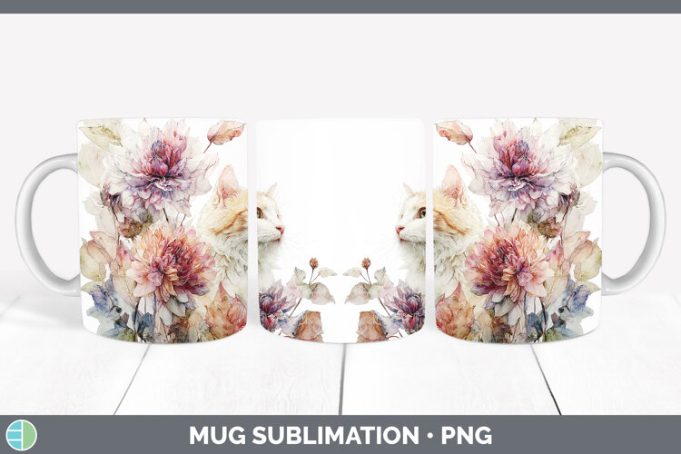 GorgeousAnimals Autumn Floral  Mug Wrap design.