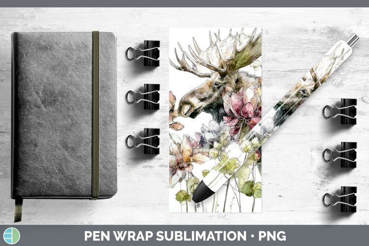 GorgeousAnimals Autumn Floral  Pen Wrap design.