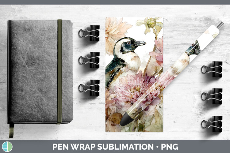 GorgeousAnimals Autumn Floral  Pen Wrap design.