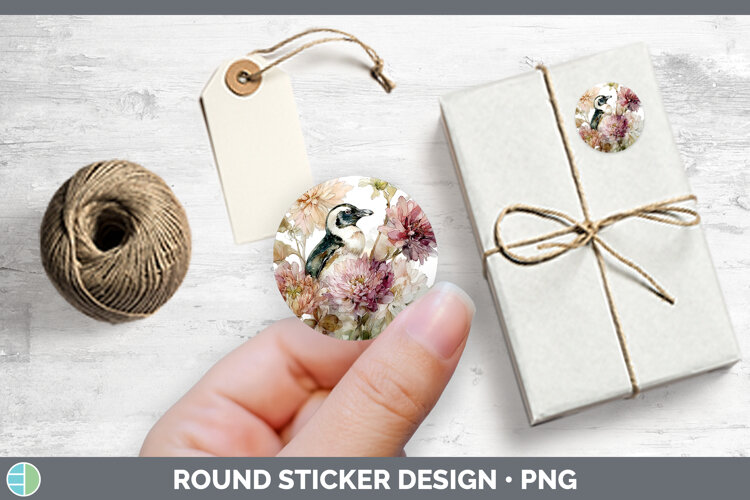 GorgeousAnimals Autumn Floral Stickers design.