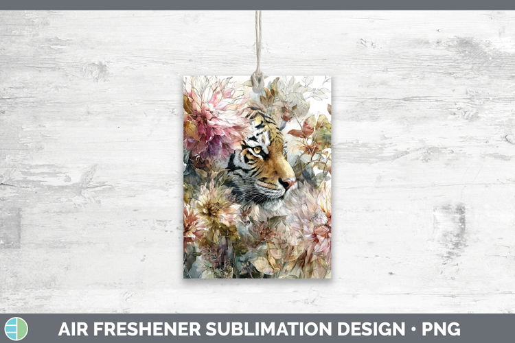 Tiger Air Freshener Animals Autumn Floral Sublimation Car F